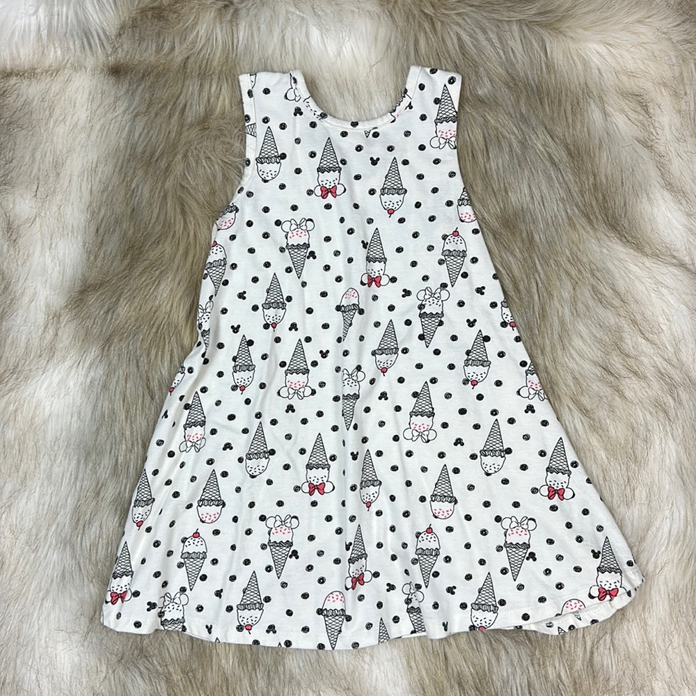 Disney Junior Minnie Mouse Ice Cream Dress Girls 4T Sleeveless